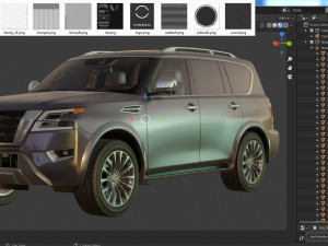 nissan armada 2021 3D Model