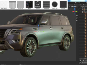 nissan armada 2021 3D Model