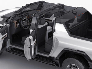 hummer ev electric pick-up 2022 3D Model