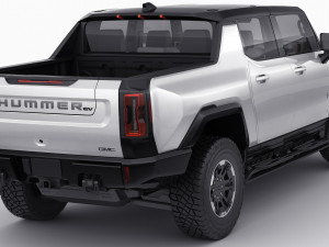 hummer ev electric pick-up 2022 3D मॉडल