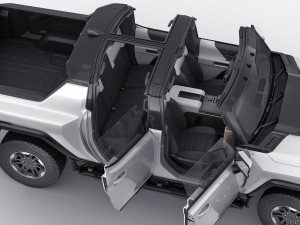 hummer ev electric pick-up 2022 3D मॉडल