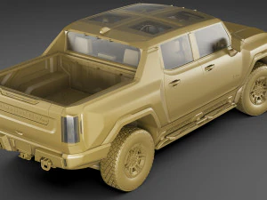 hummer ev electric pick-up 2022 3D Model
