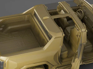 hummer ev electric pick-up 2022 3D Model