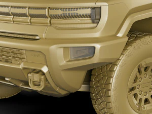 hummer ev electric pick-up 2022 3D Model