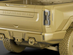 hummer ev electric pick-up 2022 3D Model