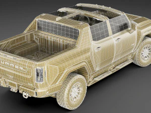 hummer ev electric pick-up 2022 3D Model