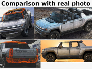 hummer ev electric pick-up 2022 3D मॉडल