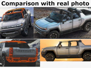 hummer ev electric pick-up 2022 3D Model