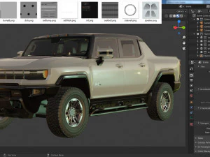 hummer ev electric pick-up 2022 3D Model