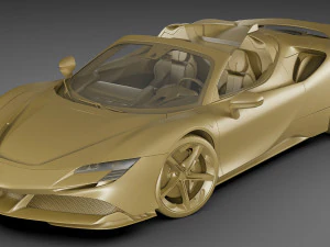 ferrari sf90 spider 3D Model
