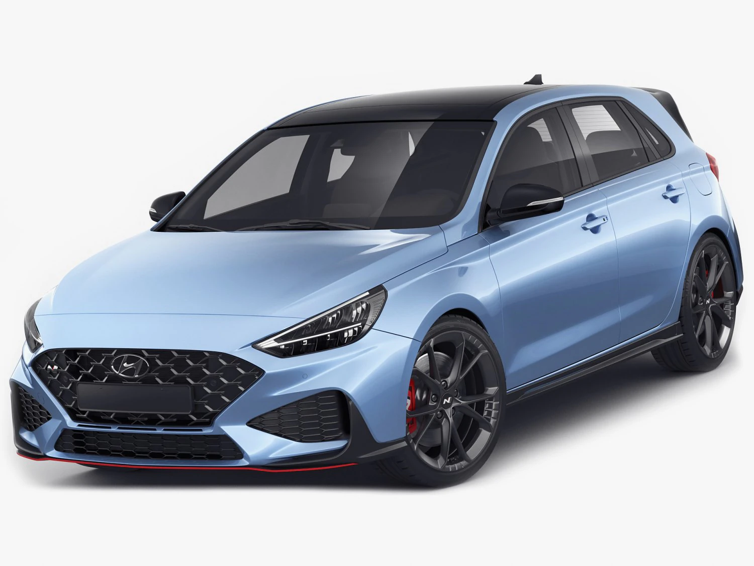 hyundai i30 n 2021 3D Model .c4d .max .obj .3ds .fbx .stl .blend 