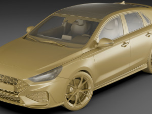 hyundai i30 n 2021 3D 모델