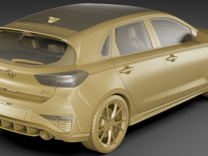 hyundai i30 n 2021 3D 모델