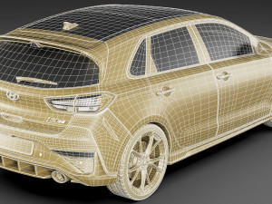 hyundai i30 n 2021 3D 모델