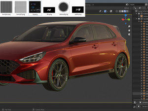 hyundai i30 n 2021 3D 모델