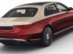 mercedes s-class maybach 2021 3D Model