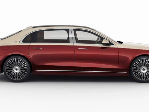 mercedes s-class maybach 2021 3D Model