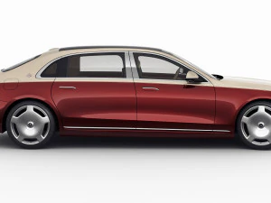 mercedes s-class maybach 2021 3D Model