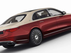 mercedes s-class maybach 2021 3D Model
