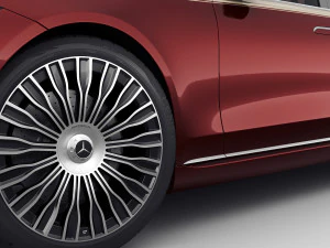 mercedes s-class maybach 2021 3D Model
