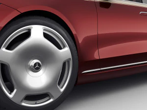 mercedes s-class maybach 2021 3D Model