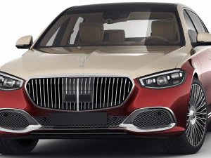 mercedes s-class maybach 2021 3D Model