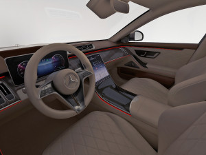 mercedes s-class maybach 2021 3D मॉडल