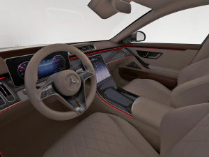 mercedes s-class maybach 2021 3D Model