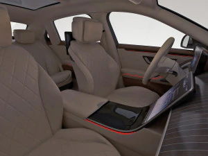 mercedes s-class maybach 2021 3D Model