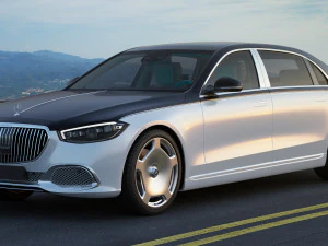 mercedes s-class maybach 2021 3D Model