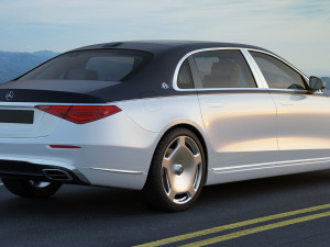 mercedes s-class maybach 2021 3D मॉडल