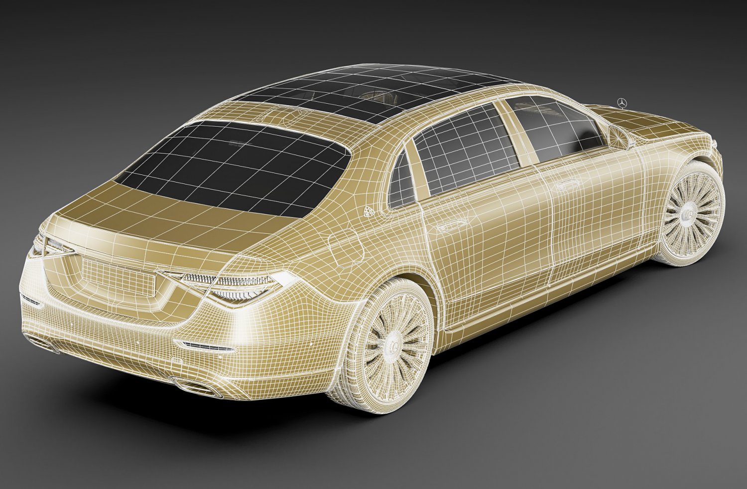 3d модель mercedes. Майбах 3 д модель. ЦЛС 3д модель.
