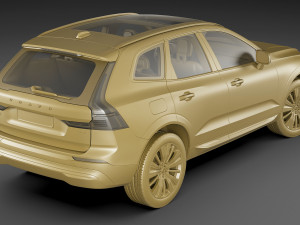 volvo xc60 2022 3D 模型