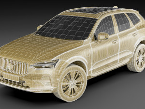 volvo xc60 2022 3D 模型