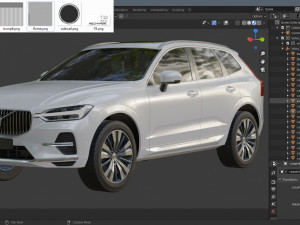 volvo xc60 2022 3D 模型