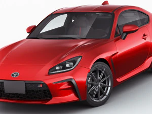 toyota gr 86 2022 with interior 3D Model