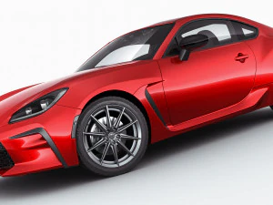 toyota gr 86 2022 with interior 3D Model