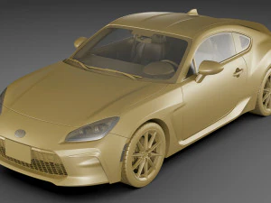 toyota gr 86 2022 with interior 3D Model