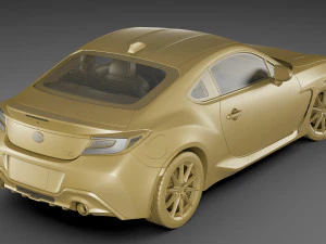 toyota gr 86 2022 with interior 3D Model