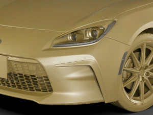 toyota gr 86 2022 with interior 3D Model