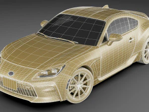 toyota gr 86 2022 with interior 3D Model