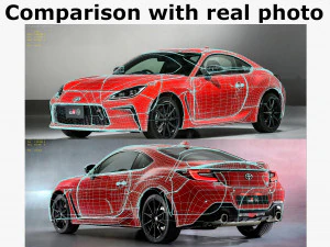 toyota gr 86 2022 with interior 3D Model