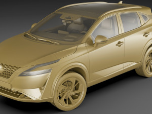 nissan qashqai 2022 3D Модель