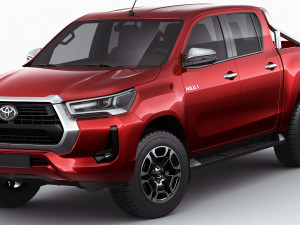 toyota hilux 2021 double cab 3D 모델