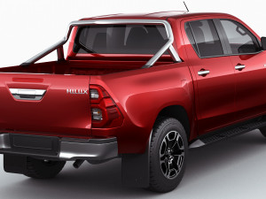 toyota hilux 2021 double cab 3D 모델