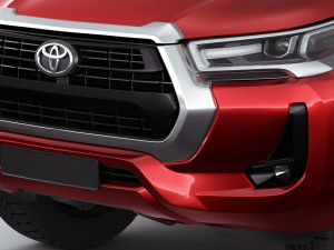 toyota hilux 2021 double cab 3D 모델
