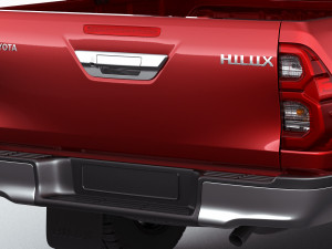 toyota hilux 2021 double cab 3D 모델