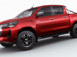 toyota hilux 2021 double cab 3D 모델