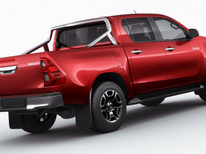 toyota hilux 2021 double cab 3D 모델