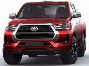 toyota hilux 2021 double cab 3D 모델